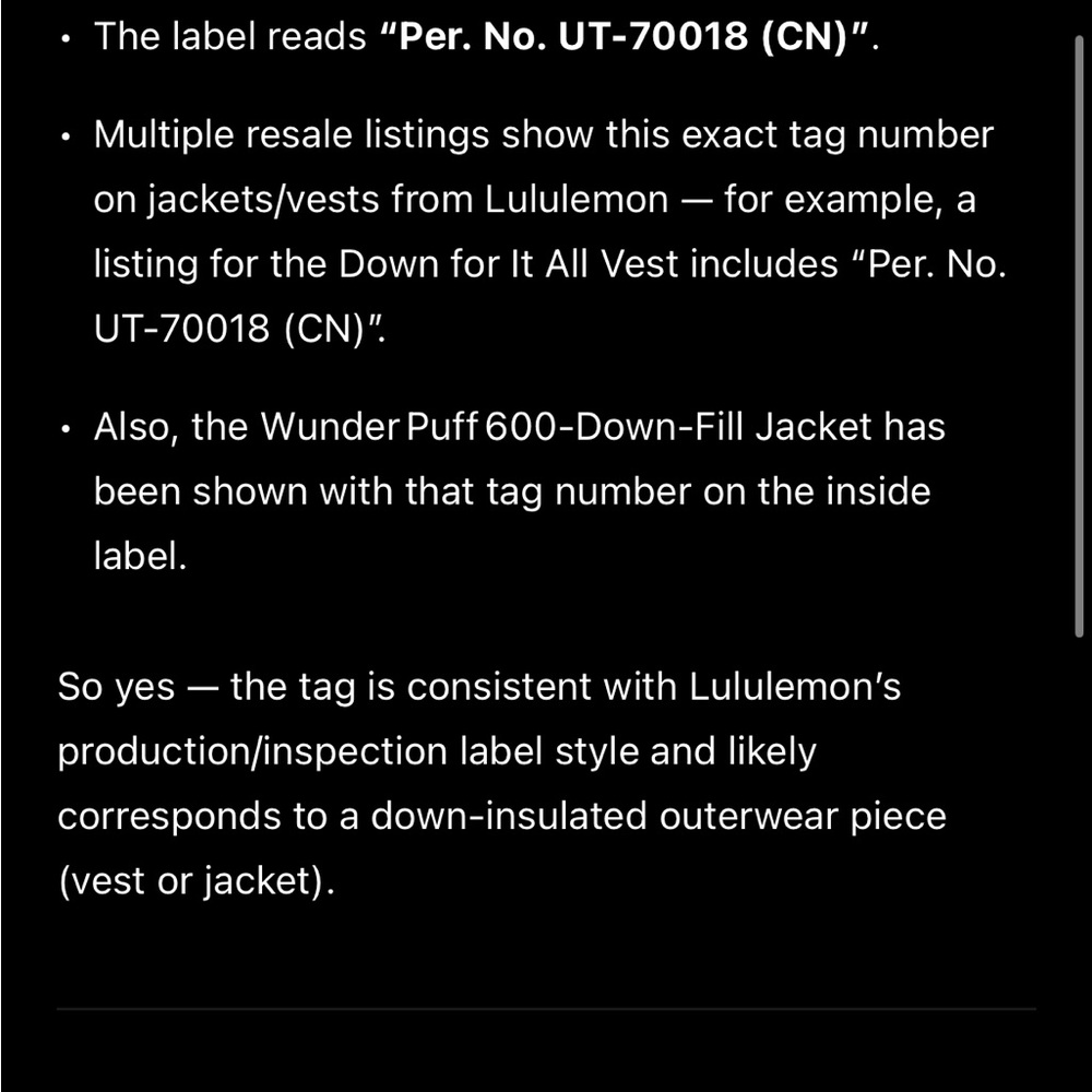 Lululemon WunderPuff Mid Length Size 4 - Picture 8 of 8